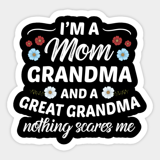 Great Grandma Grandma Sticker Teepublic